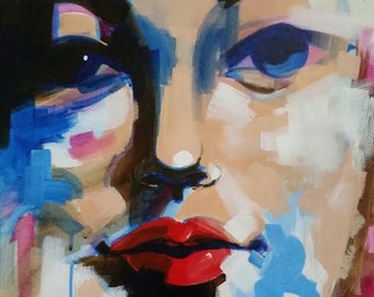 Abstract figurative painting