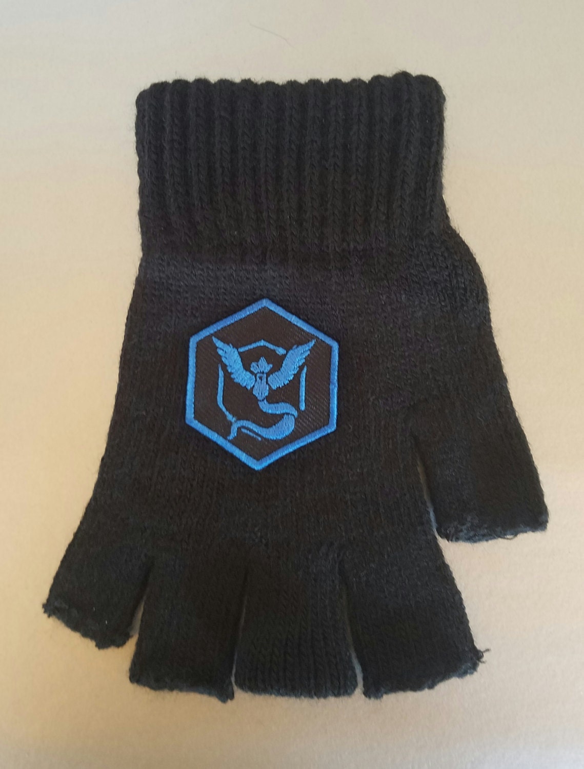 Pokemon Team Mystic Fingerless Gloves