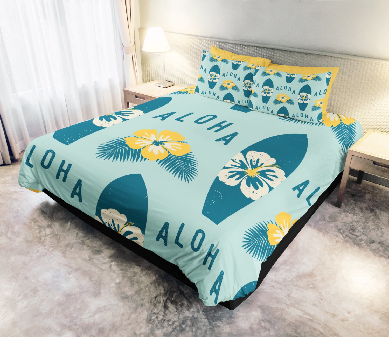 Aloha Bedding Kids bedding Hawaii Bedding by StainedThreadsCo