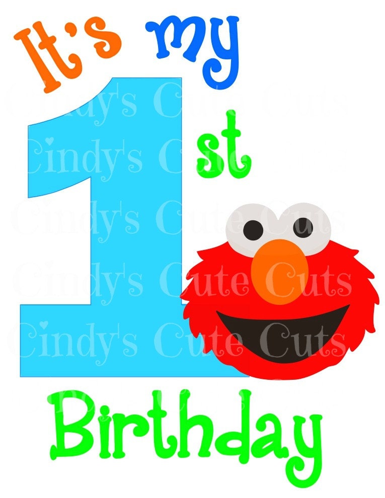 Download It's My first Birthday Red Monster 1st 1 one Girl Cuttable ...