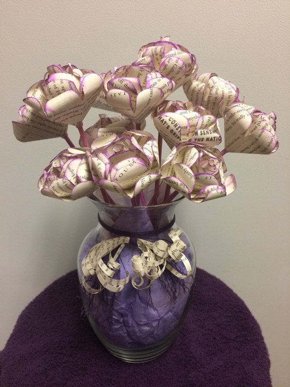 Customizable Harry Potter Flower Book Page by TrelawneysTreasures