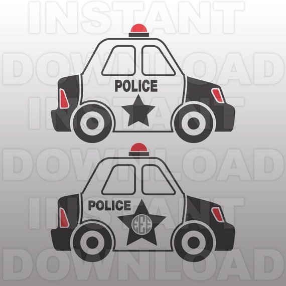 Download Police SVG FilePolice Car SVGMonogram SVG Cut File-Vector