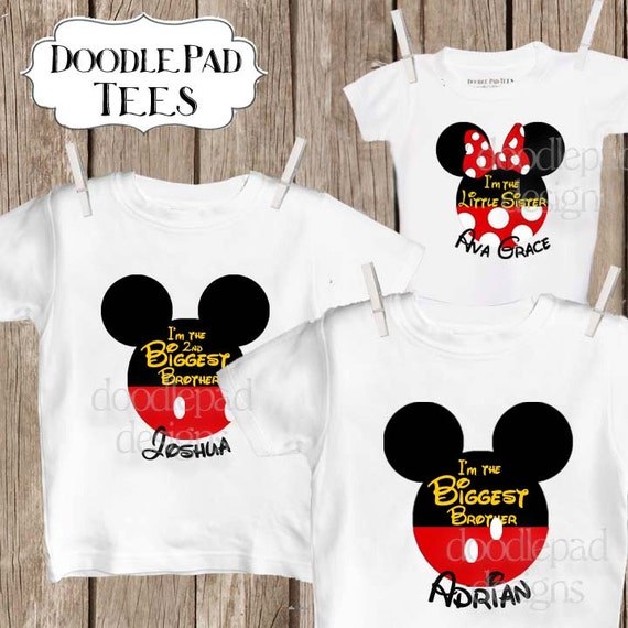 Personalized Disney Sibling Shirts Big Brother / by DoodlePadTees