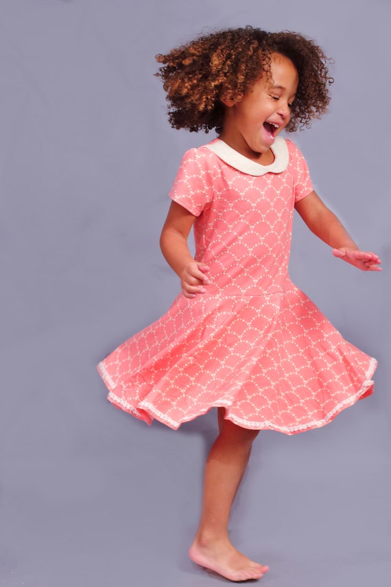 Twirl Dress Pattern for Girls Knit and Woven Dress Pattern