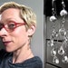 Little Rain Cloud Earrings - Faceted Teardrop Earrings, Mirror Finish, Oxidized Sterling Silver Chain, Modern - Every Cloud a Silver Lining