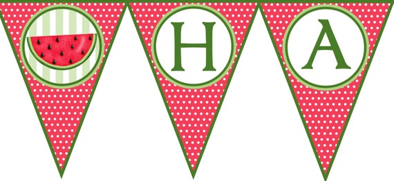Watermelon PartyPrintable Watermelon BannerDIY Watermelon Watermelon PartyPrintable Watermelon BannerDIY Watermelon
