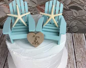 Starfish Cake Topper, Starfish, Beach Wedding, Cake topper