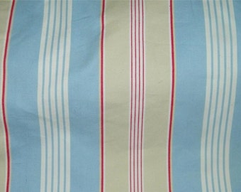 Blue White Cotton Stripe Ikea Fabric 1 Yard Tilly Enkel BTY 12424