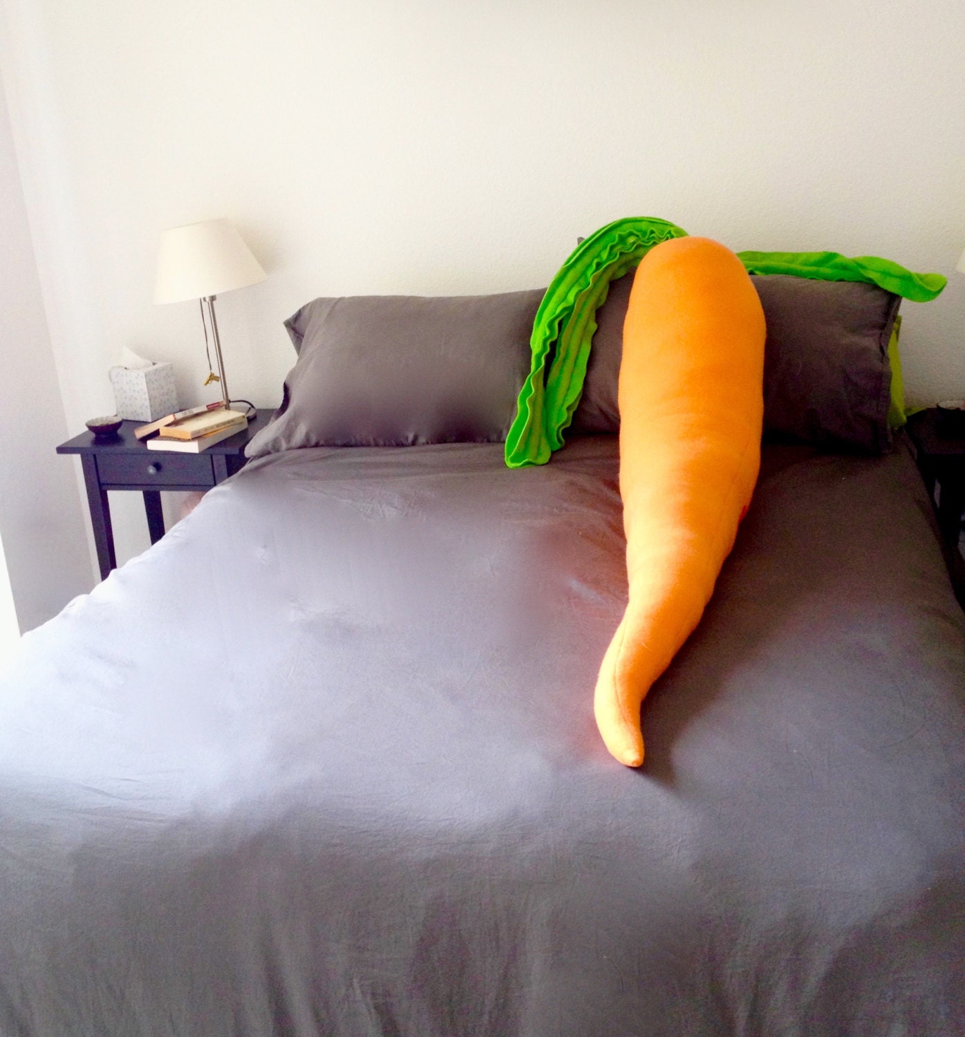 Carrot Pillow Giant 4 Foot Long Body Pillow for Loneliness