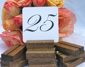 Table Number Holders + Rustic Table Number Holder