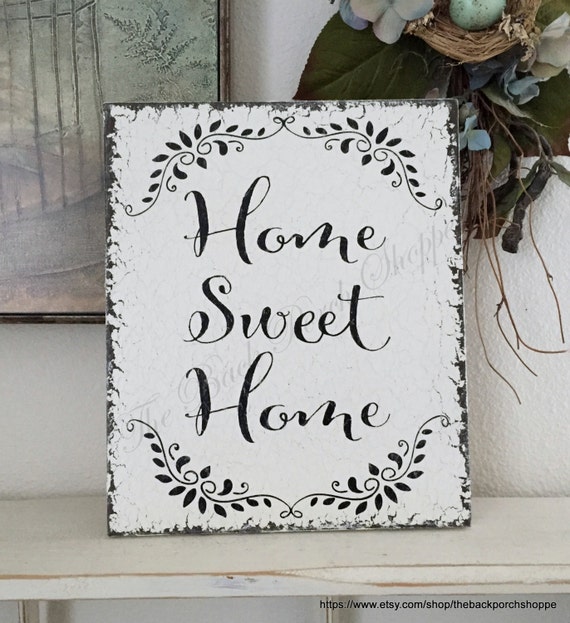 HOME SWEET HOME Family Sign Housewarming Gift Home Decor