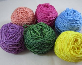 Soft Pastel Mini Skeins 10g/45yds each color