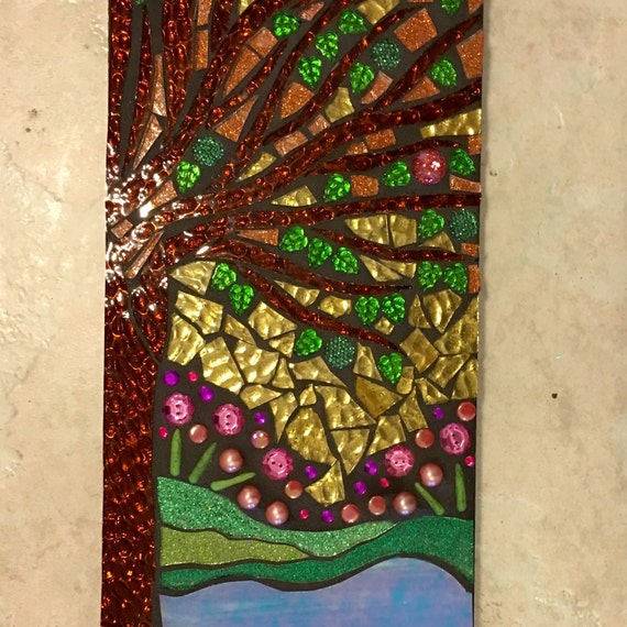 Stained Glass Mosaic Wall Hanging Eden By Solsisterdesign On Etsy 7189