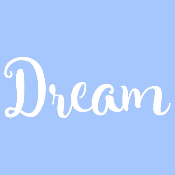 3 DREAM STENCIL STENCILS template templates craft word