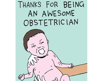Awesome 88 Thank You Card Obstetrician