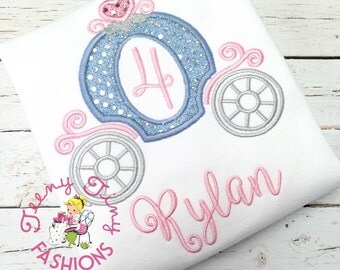 Princess Birthday Shirt ~ Princess Carriage Birthday Shirt ~ Princess Shirt ~ Princess Party Shirt ~ Sparkle Birthday Shirt ~ Cinderella