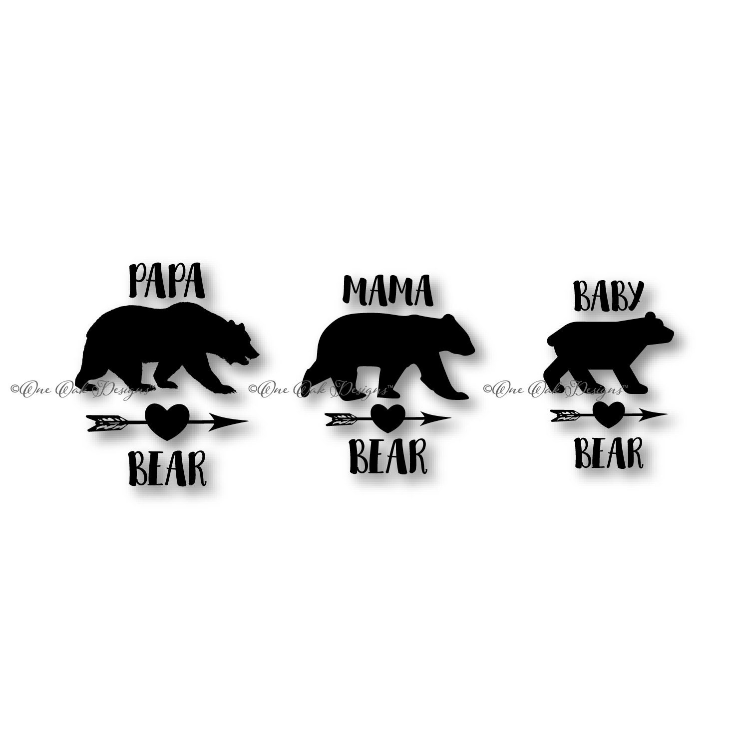 Free Free 216 Svg Bear Family Silhouette SVG PNG EPS DXF File
