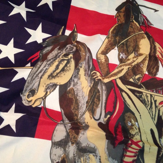 Vintage Native American Flag by closetvintage on Etsy