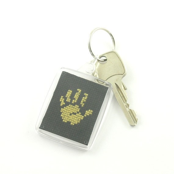 Cross stitch hand keychain cross stitch keychain cross by ringcat Keychain stitch cross diy westcott sewing pattern craft summary