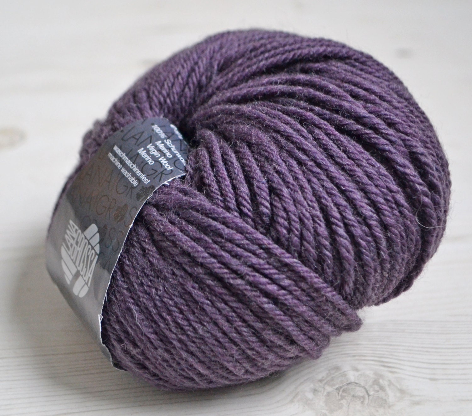 Knitting yarn Destash yarn purple yarn Aran weight Y157