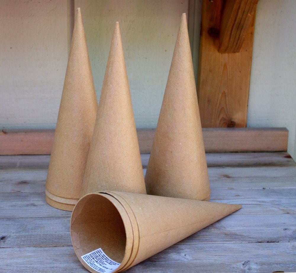 How to make paper mache cones