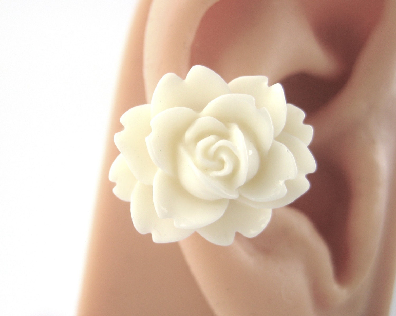 Flower Ear Cuff Non Pierced Rose Ear Cuff Sweet Lolita