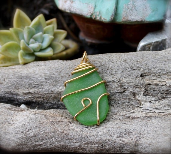 Sea Glass Jewelry made in Hawaii Hawaiian Jewelry by Mermaid