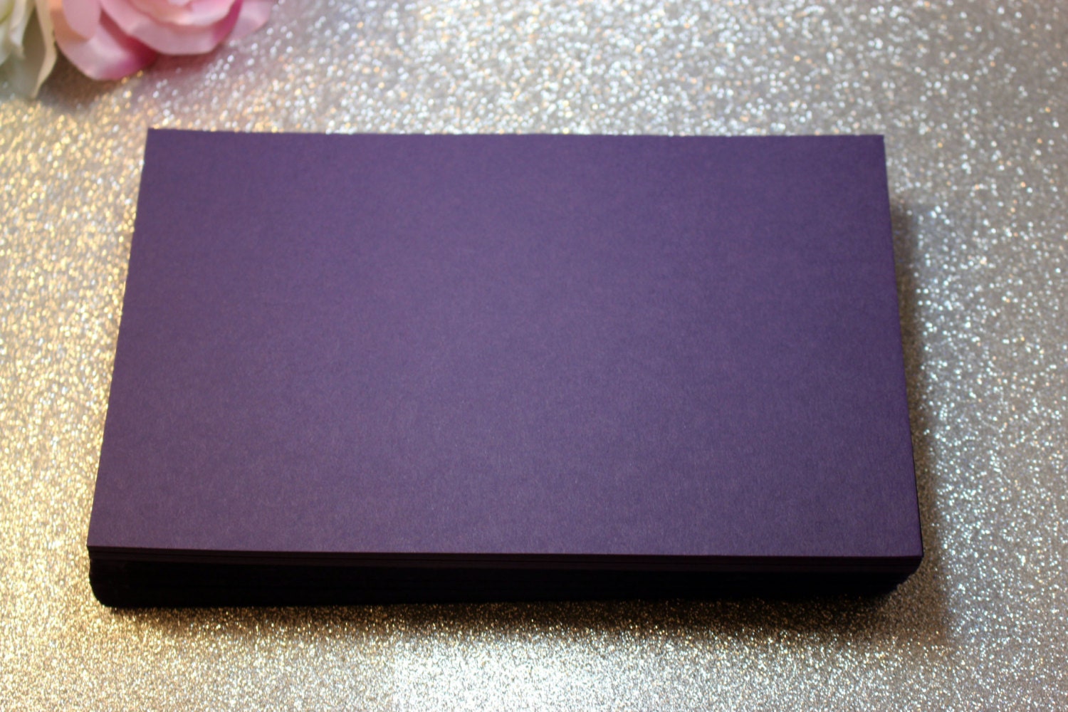 5 x 7 Purple Cardstock for Wedding Invitations Stationery