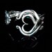Recycled Silver Fork Bracelet in Original Heart Design Number Three