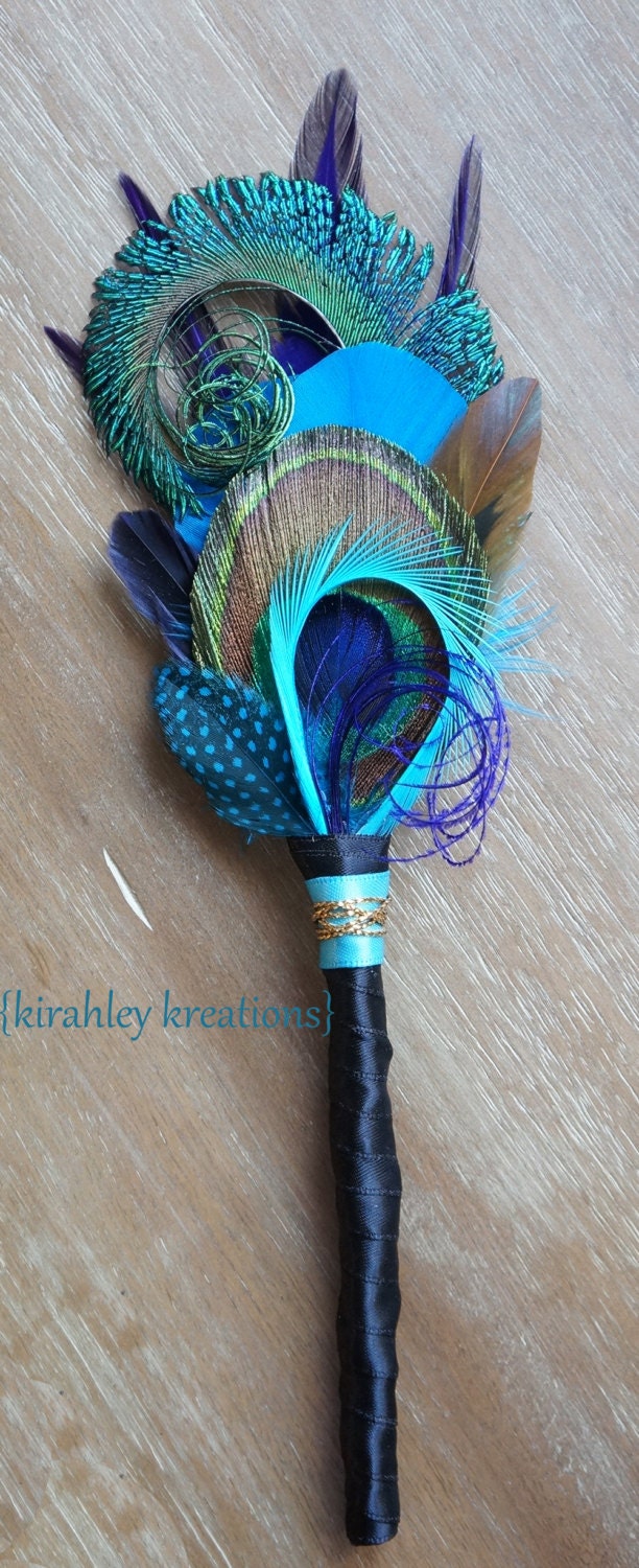 feather smudge wand