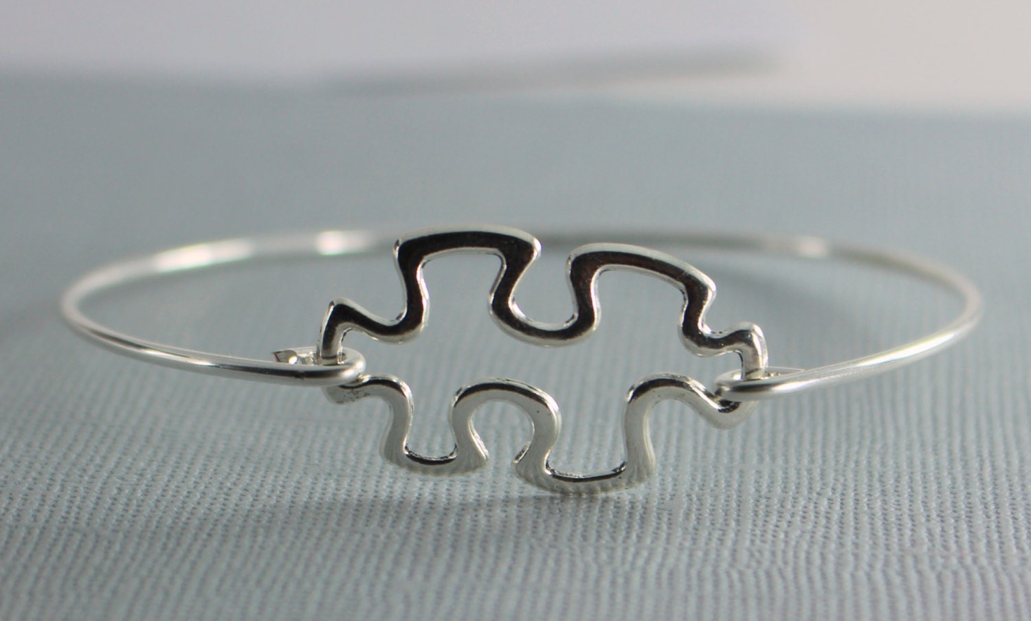 Jigsaw Puzzle Bracelet Jigsaw Puzzle Jewelry Silver Puzzle