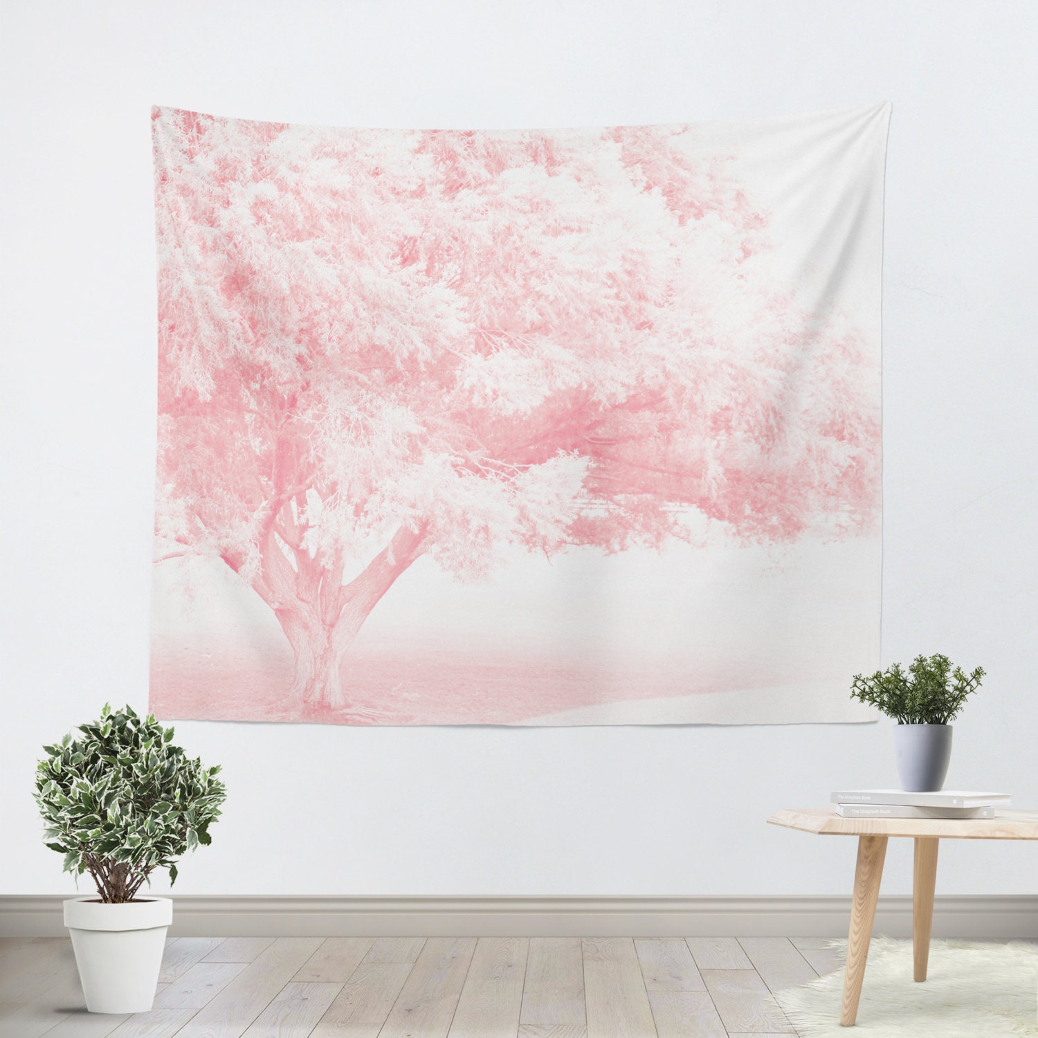 Pink Tree Tapestry Nursery Tapestry Pink Wall Hanging