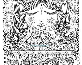 Yoga Coloring Pages Unicorn 6