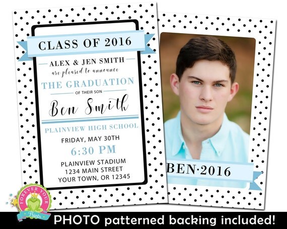 Graduation Invitation - Graduation Announcement - Graduation Party Invitation - College Graduation - High School Graduation - University Il_570xn