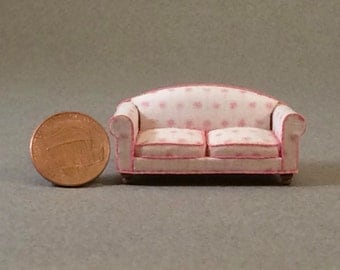Quarter Inch Scale Furniture - Overstuffed Style Sofa
