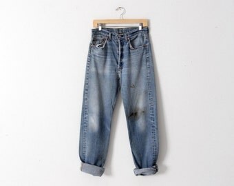 vintage 501s, Levi's 501 denim jeans, 31 x 34