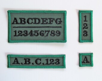 Classic simply patch shapes and mini font set, square patch, rectangle name tag patch, - machine embroidery designs for hoops 4x4 and 5x7
