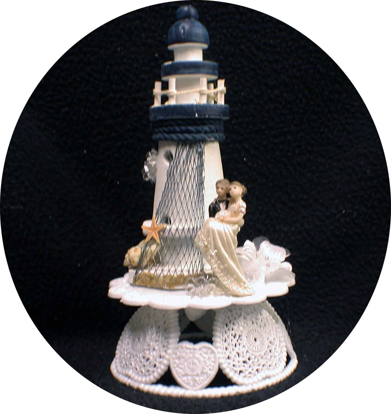  LIGHTHOUSE  Wedding  Cake  Topper  Light House  Sea Beach Tropical