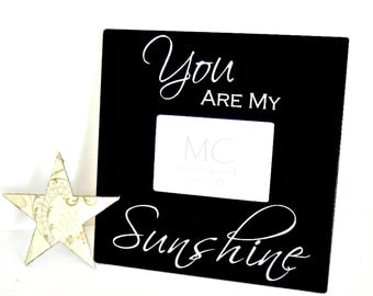 Wood Picture Frame You Are My Sunshine, Gift for Grandparents, Nursery Decor, Grandparents Gift, Picture Frame for Pets, You Are My Sunshine
