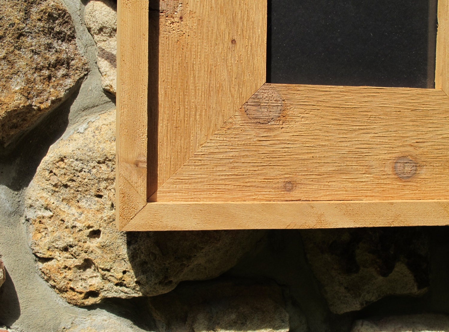 Rough Cut Cedar Wood Frame