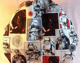 SassyCloth one size pocket diaper with Star Wars dark side cotton print. Made to order.