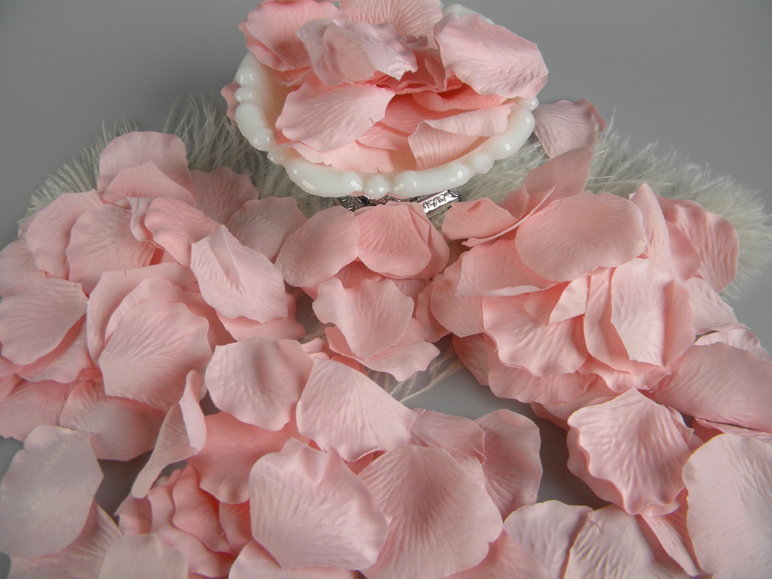 500 Pink Blush Rose Petals Artifical Flower Petals Blush