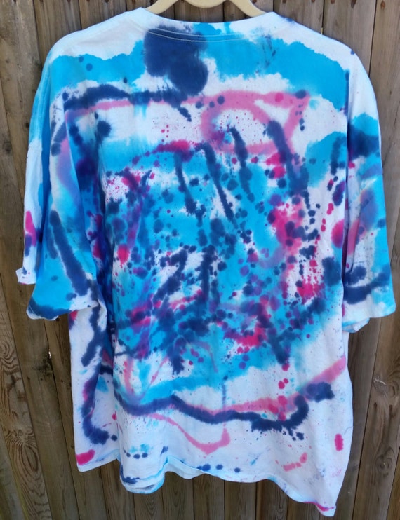 pink tye dye t shirt