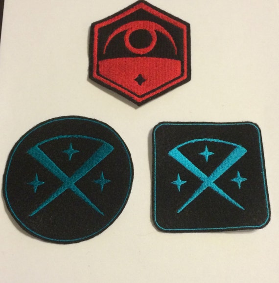 XCOM Embroidered Logo Patches Exalt and XCOM Resistance Logo