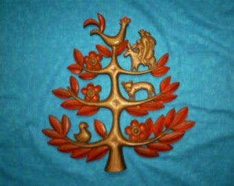 Vintage Syroco Tree of Life Wall Hanging.