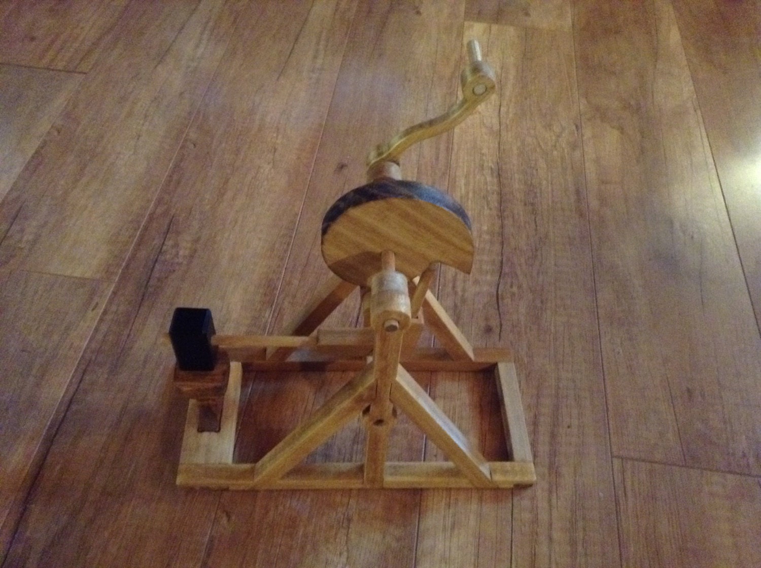 Wooden Handmade Crank toy Hammer