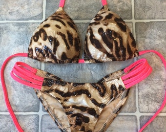 Cheetah print bikini | Etsy