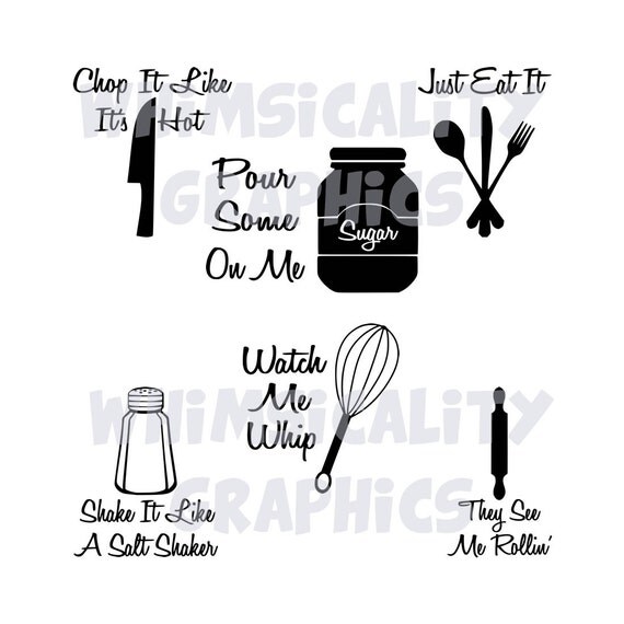 Download Digital File Funny Kitchen Sayings with SVG DXF PNG
