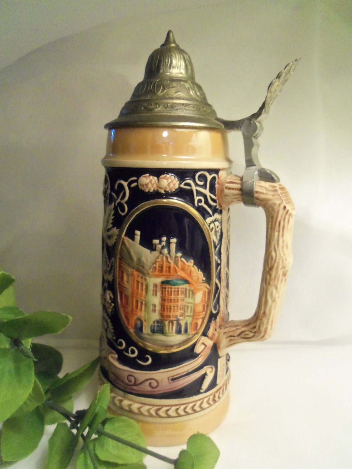 Sale AUTHENTIC Antique Vintage Hallmarked GERMAN Beer STEIN