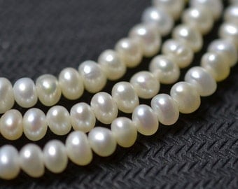 Seed Freshwater Pearl Corn pearl Potato Necklace pearl White Loose beads 3.5mm 150 pcs Full Strand Item No : PL1087